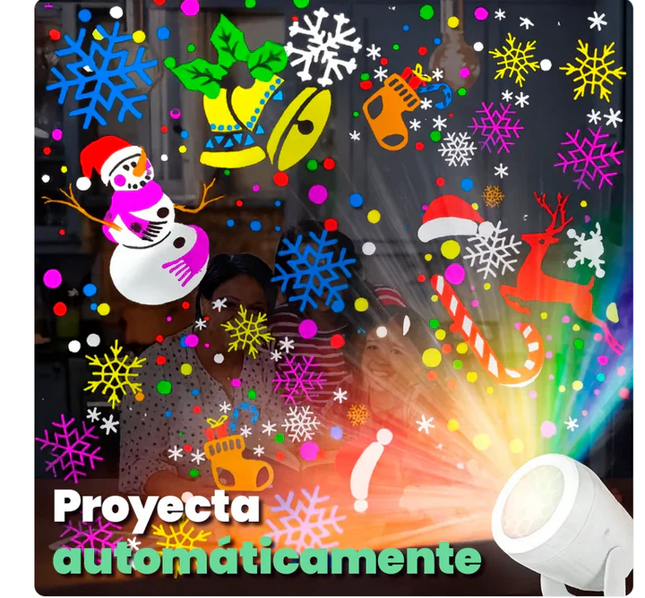Proyector Navideño Multi Figuras LED – Magia en tu hogar